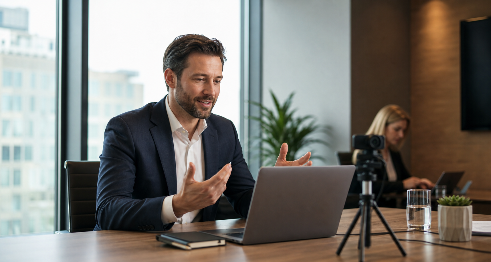 Professional Financial Services Webinar Scene