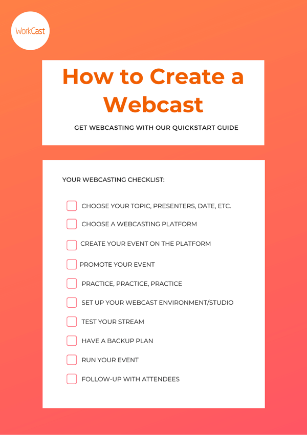 How to create a webcast checklist tiny