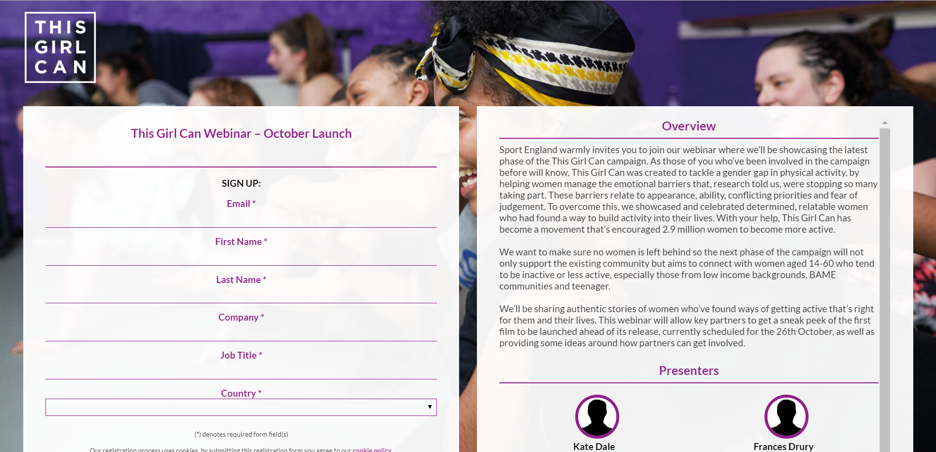 Best Webinar Design: Sport UK