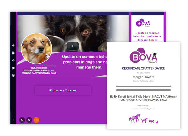 Bova branded CPD webinar