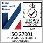 ISO 27001 Accredited 