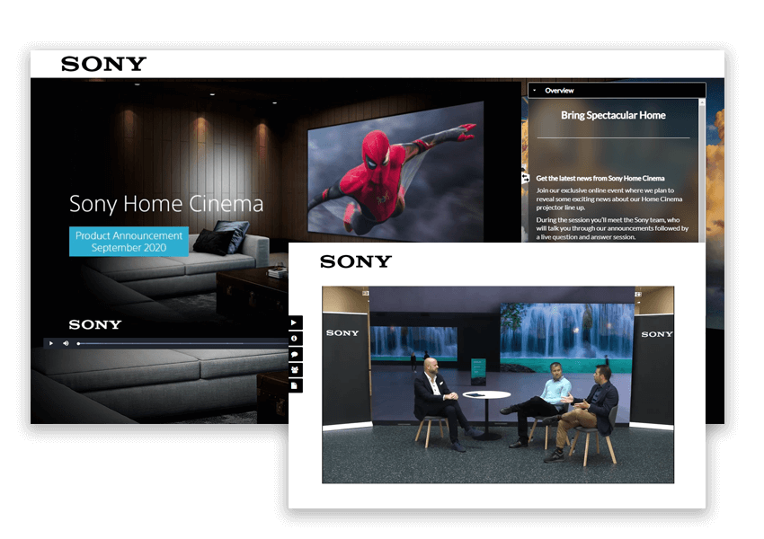 Sony webcast on the WorkCast Platform