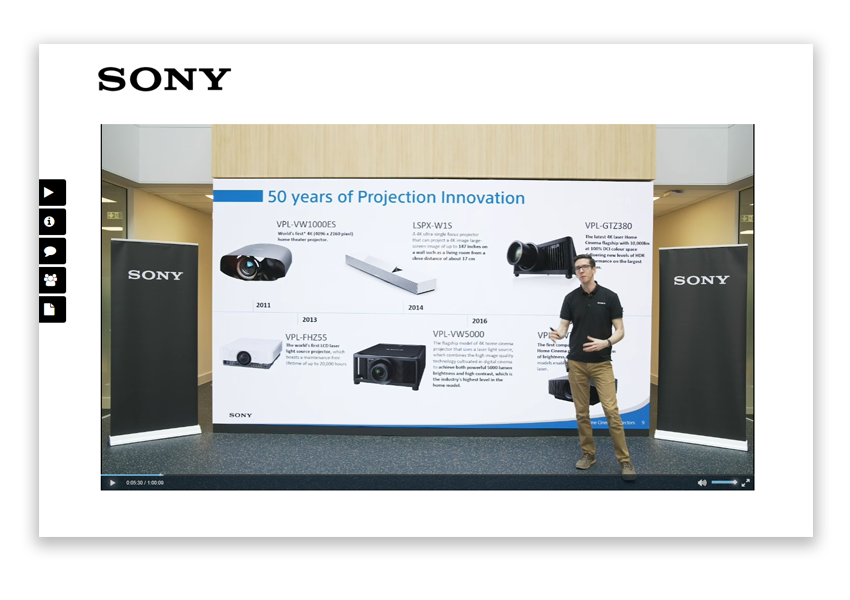 Sony webcast via the WorkCast Platform