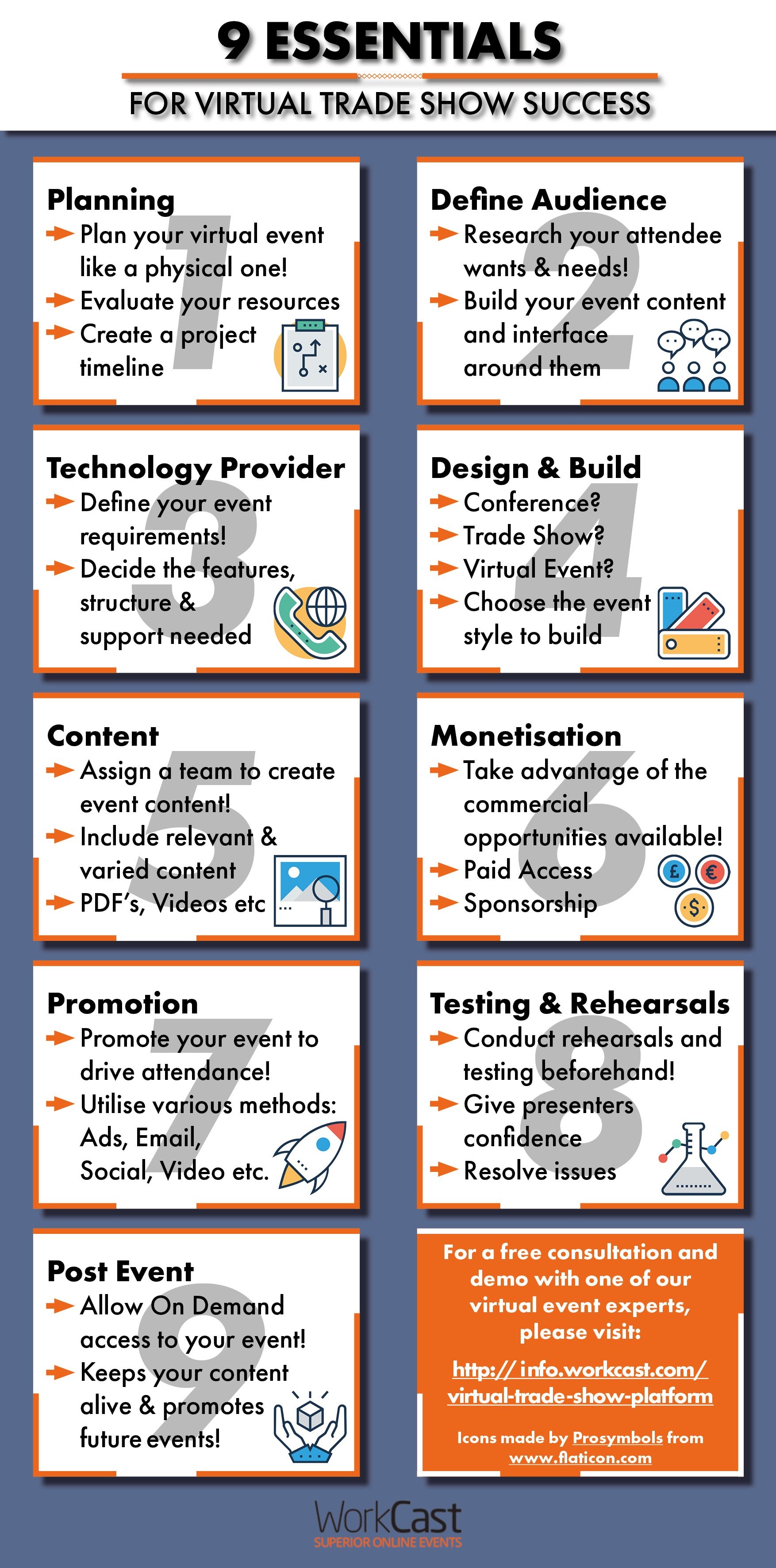 Infographic essential tips for virtual trade shows