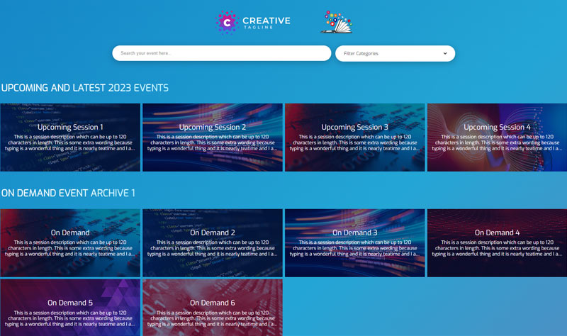 Marketplace Webinar Templates Workcast